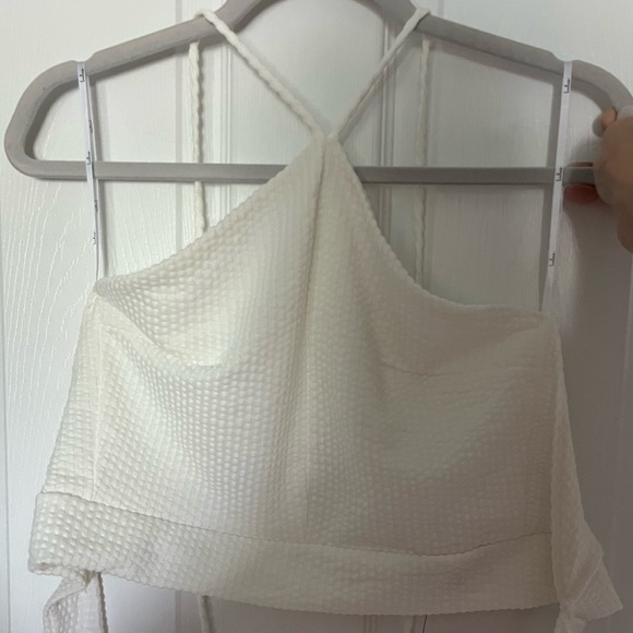 Lulus Ivory open back halter top - Picture 2 of 5